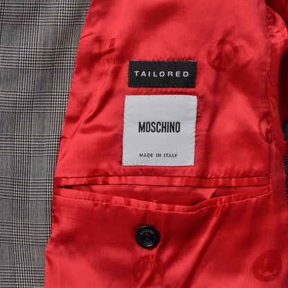 Moschino Maßgeschneiderter Anzug aus Wollmischung Größe 50 - Prince of Wales