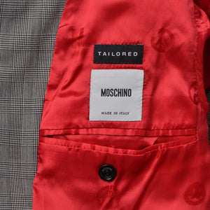 Moschino Maßgeschneiderter Anzug aus Wollmischung Größe 50 - Prince of Wales