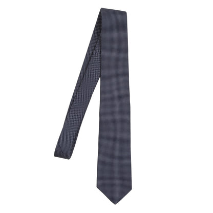 Eton Silk Tie - Navy Blue Pindot