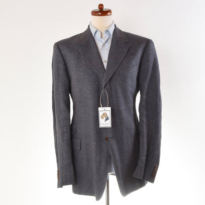 Paul Smith London Linen Suit Size UK 44 - Steel Blue