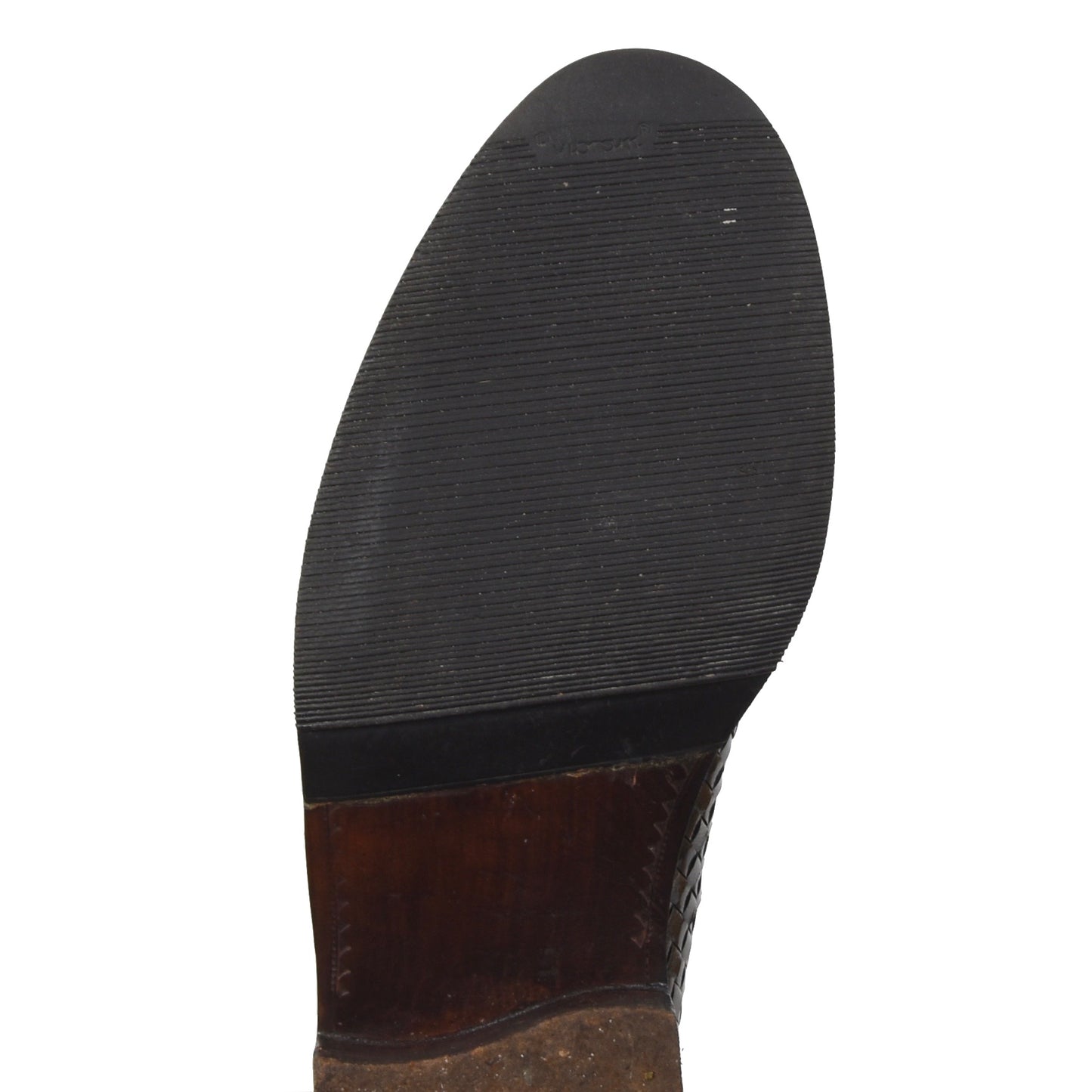 Ludwig Reiter Derby-Schuhe aus geflochtenem Leder Größe 9 - Schwarz