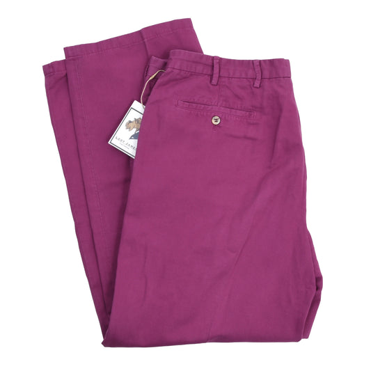 Loro Piana Baumwolle-Leinen-Hose DEFECT Größe 56 - Fuchsia