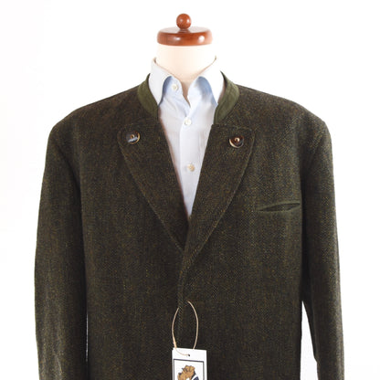 Julius Lang Harris Tweed Wool Janker/Jacket Size 56 - Green