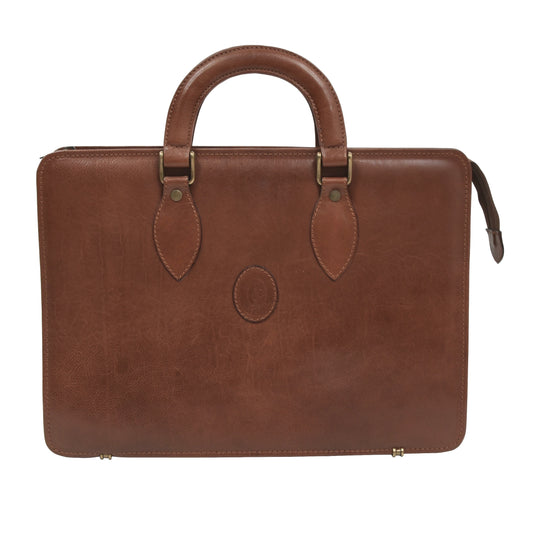 Casaccia Leather Briefcase - Brown