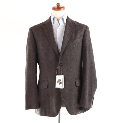 Hackett London Jacke aus Wolle/Kaschmir, Größe 40R/50R – Braun