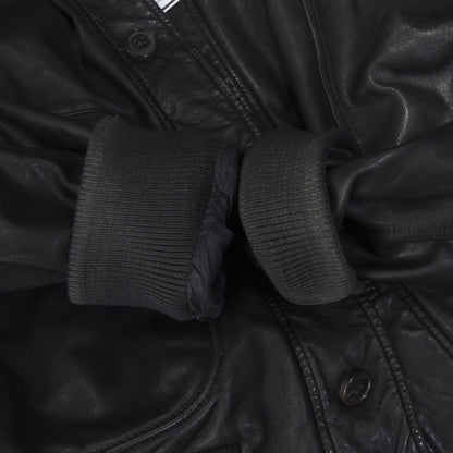 Bally Lambskin Leather Jacket Size 54 - Black