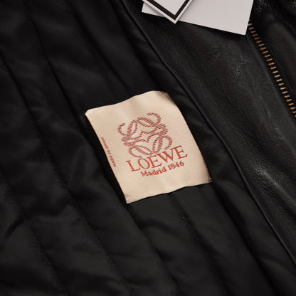 Loewe Madrid Leather Jacket Size 48 - Black