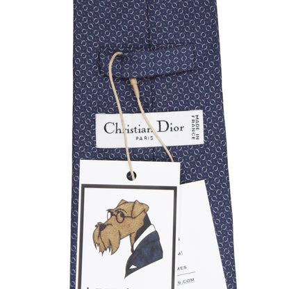 Christian Dior Silk Tie - Blue Print