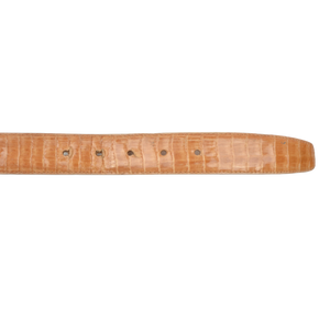 A. Testoni Echter Krokodilgürtel Größe 100/40 – Blond