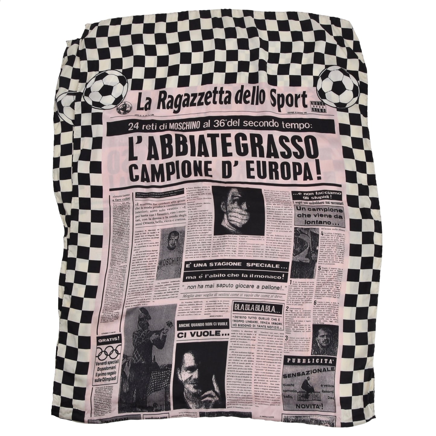 Moschino Silk Scarf - 1993 Italian World Championship