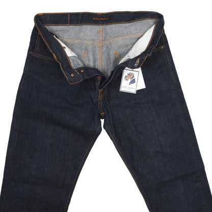 Nudie Straight Alf Jeans Größe W33 L 32 - Blau