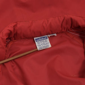 Vintage 70er-80er Jahre Adidas Nylon Regenjacke Größe S 44-46 - rot