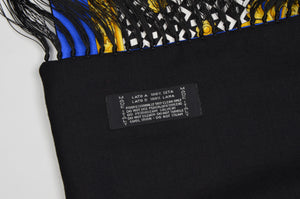 Vintage Atelier Versace doppelseitiger Schal Seide &amp; Wolle