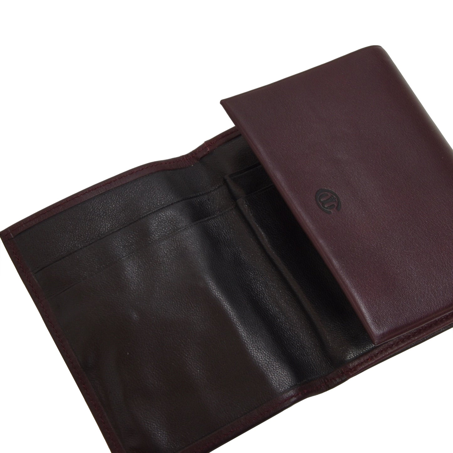Creation Weiss Buffalo Leather Wallet - Burgundy