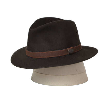 Borsalino Rainproof Line Fur Felt Hat Size 59 - Brown