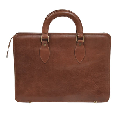 Casaccia Leather Briefcase - Brown