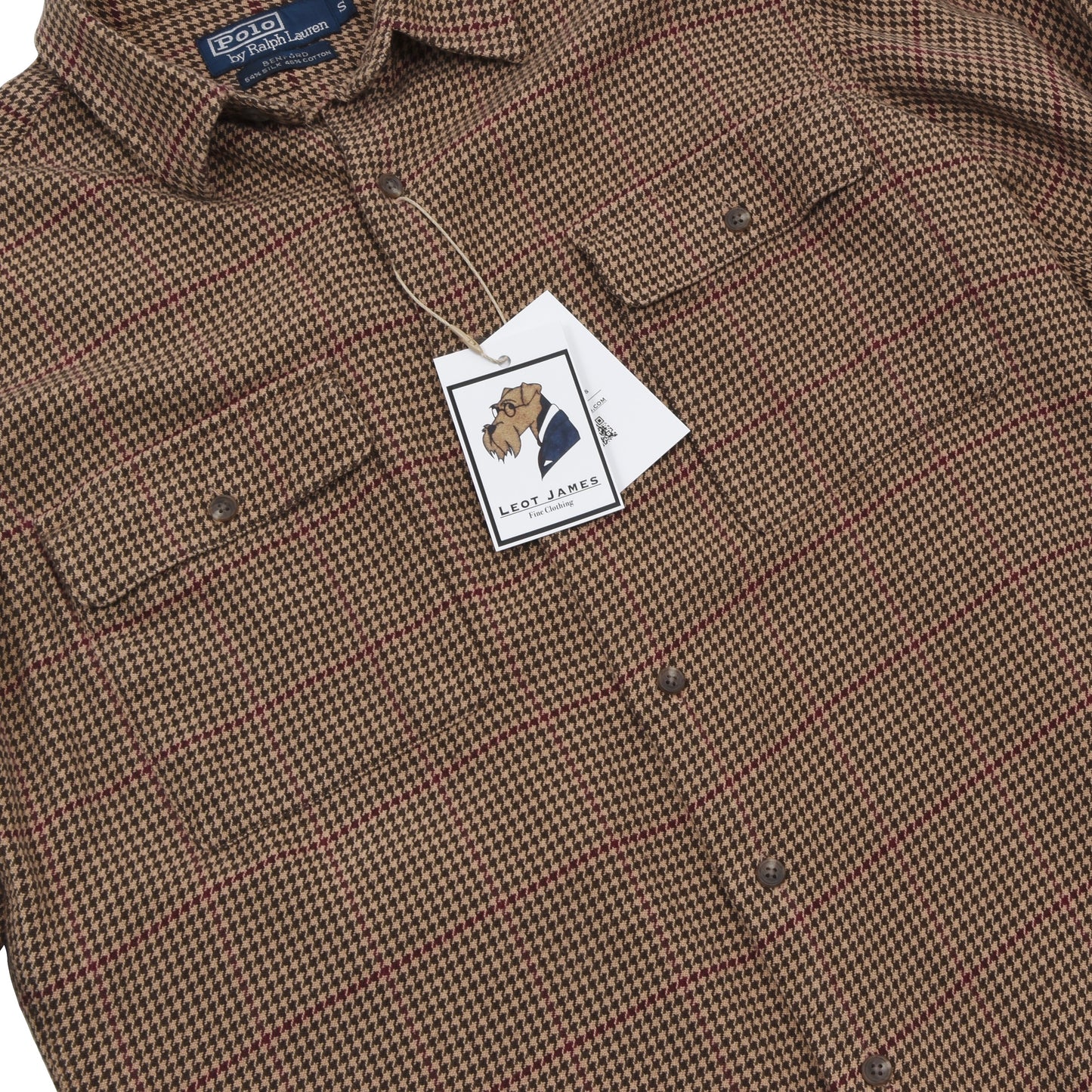 Polo Ralph Lauren Hemd aus Seide und Baumwolle Größe S - Hahnentritt