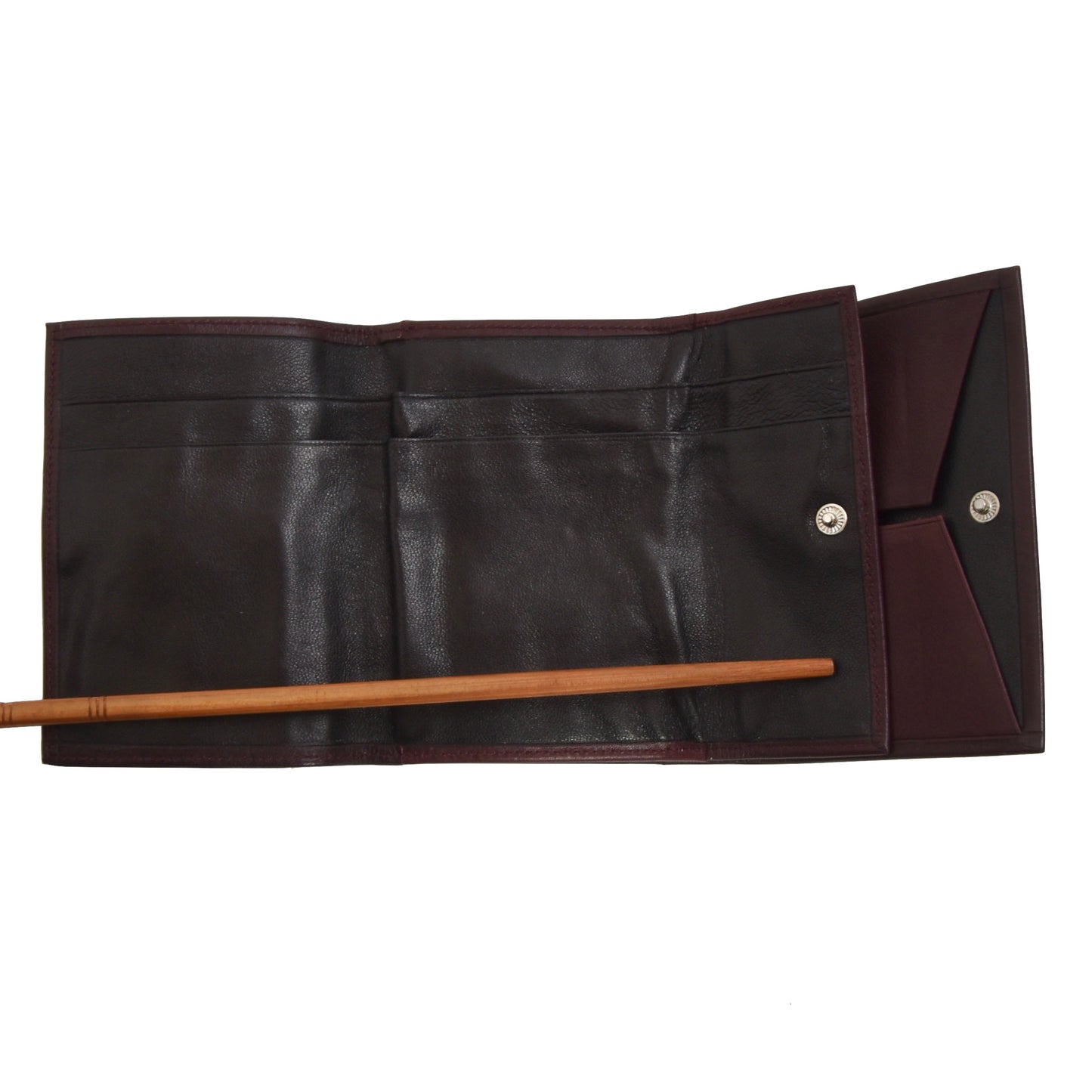 Creation Weiss Buffalo Leather Wallet - Burgundy