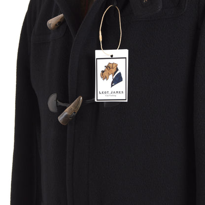 DAKS Signature Dufflecoat aus Wolle Größe 48 - Schwarz