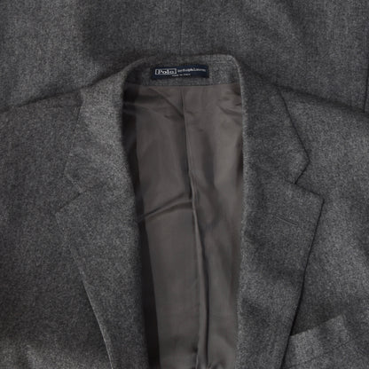 Polo Ralph Lauren x Corneliani Woll-Kaschmir-Jacke Größe 52 – Grau