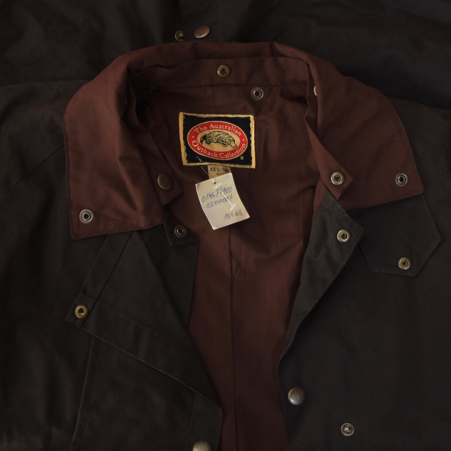 NWOT The Australian Collection Waxed Jacket Size XXL - Brown