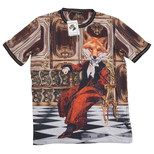 Dolce & Gabbana Dressing Gown Fox T-Shirt Size 50