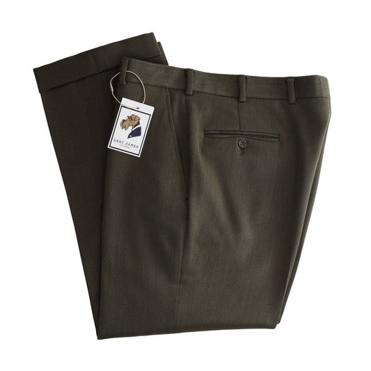 J. Press Thornproof Wool Twill Hose Größe 33 – Grün