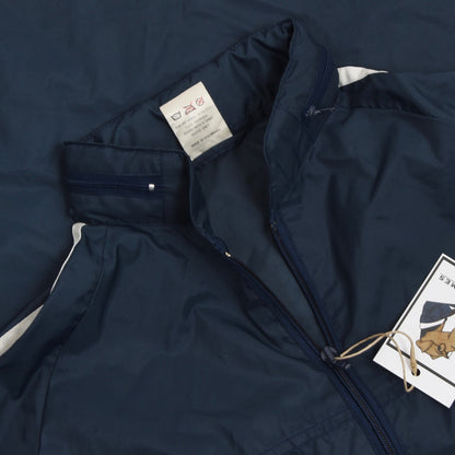Vintage 80er Jahre Adidas Nylon Regenjacke Größe D40 USA M - Marineblau
