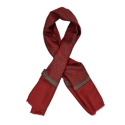 Klassischer Schal aus Wolle/Seide - Rot