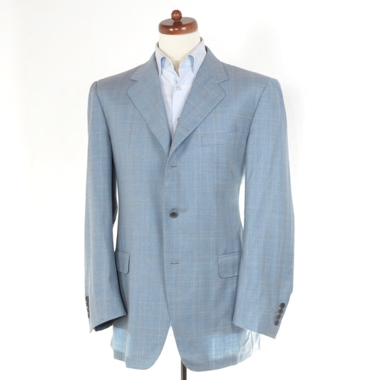 Canali Jacke Größe 54 Super 120s - Hellblau