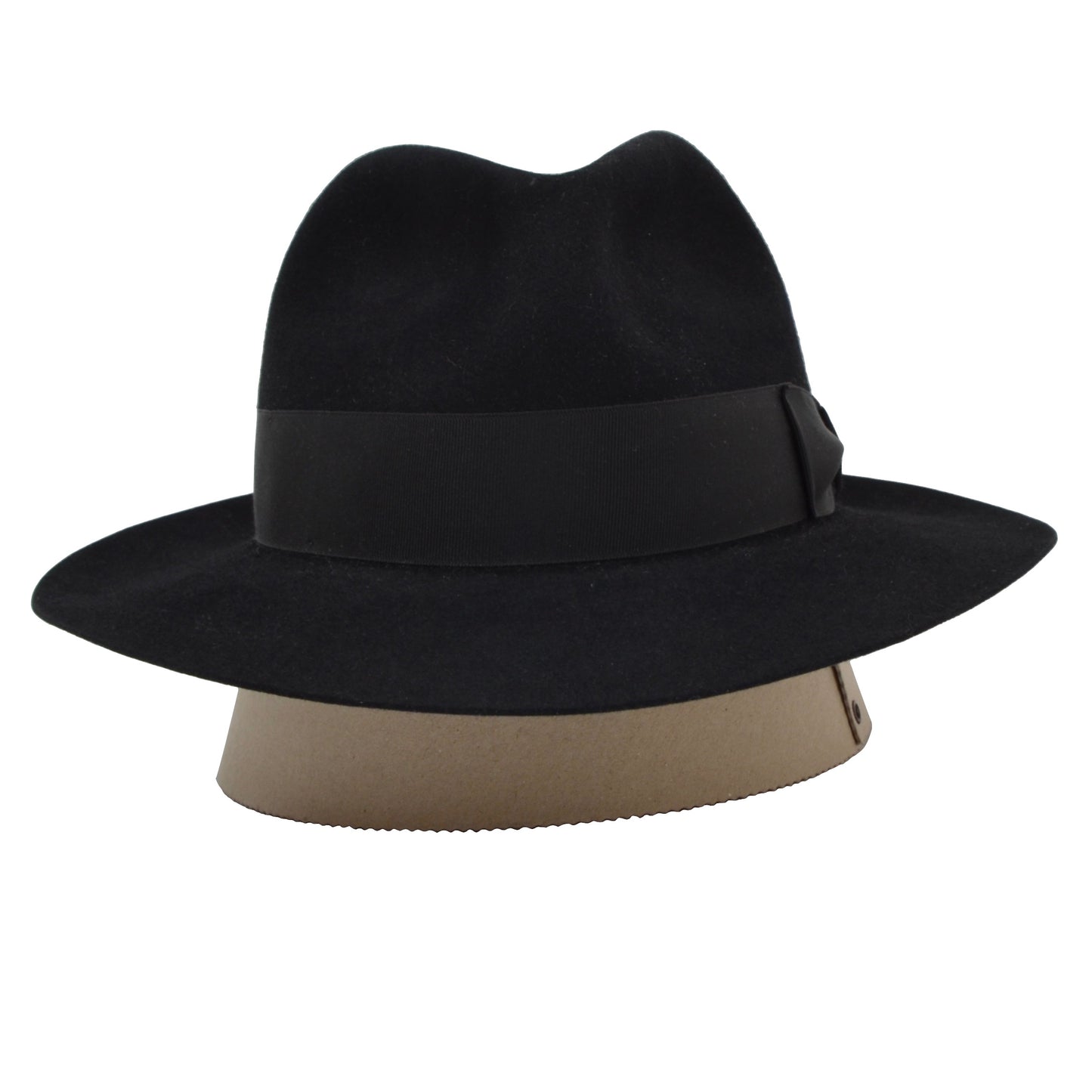 Borsalino Felt Hat Size 57 - Black
