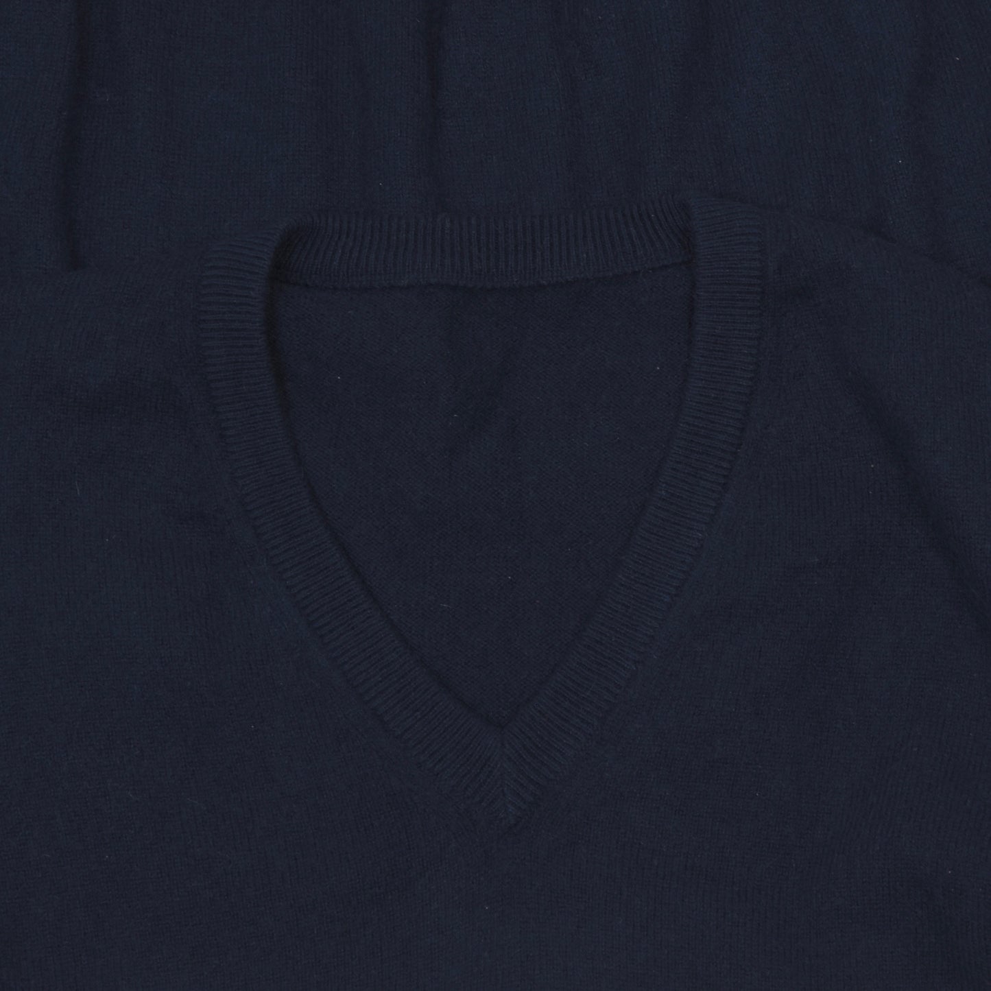 Anonymous 100% Cashmere V-Neck Sweater Size 50 - Navy Blue