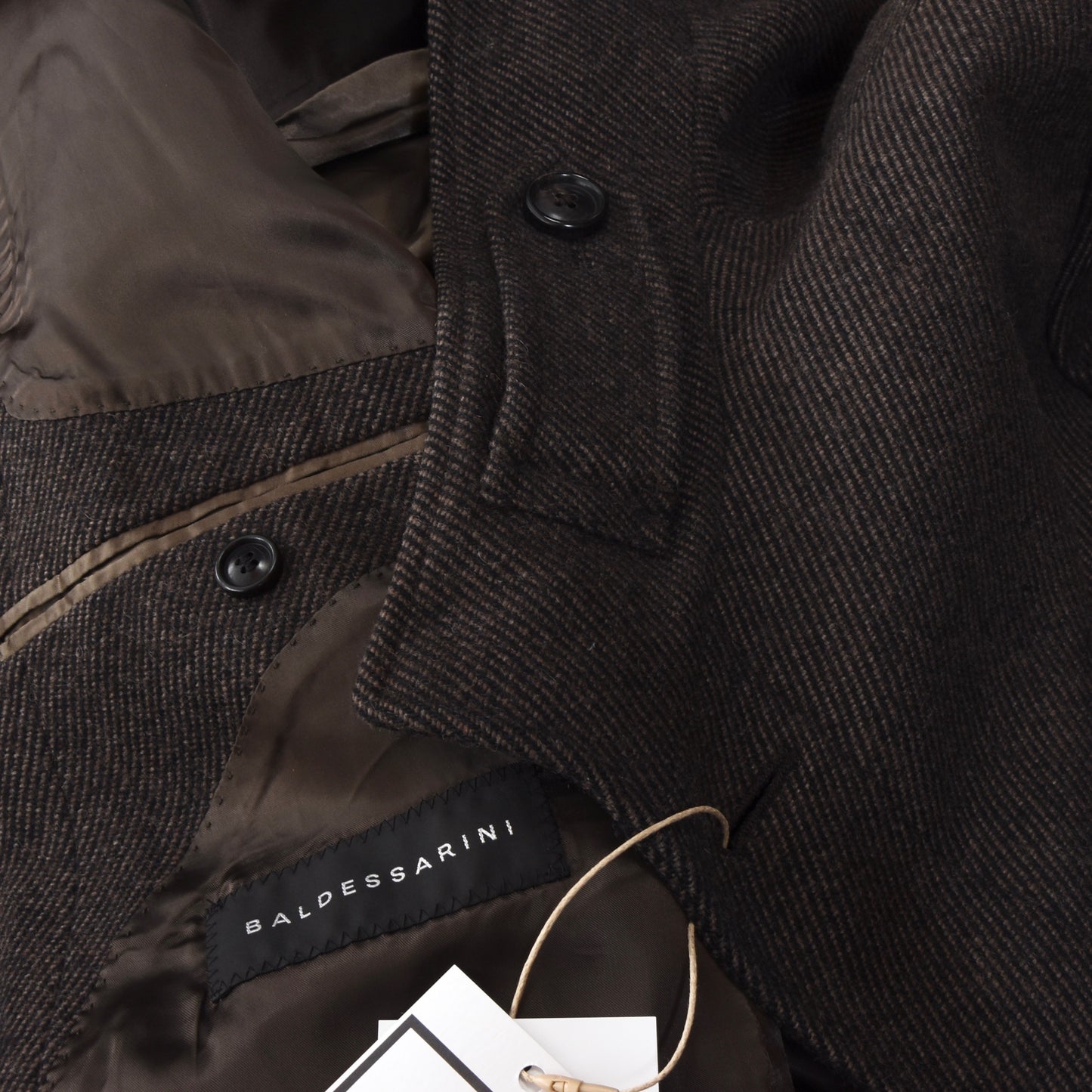 Baldessarini Mantel aus Wollmischung mit Gürtel hinten Größe 54 - Braun