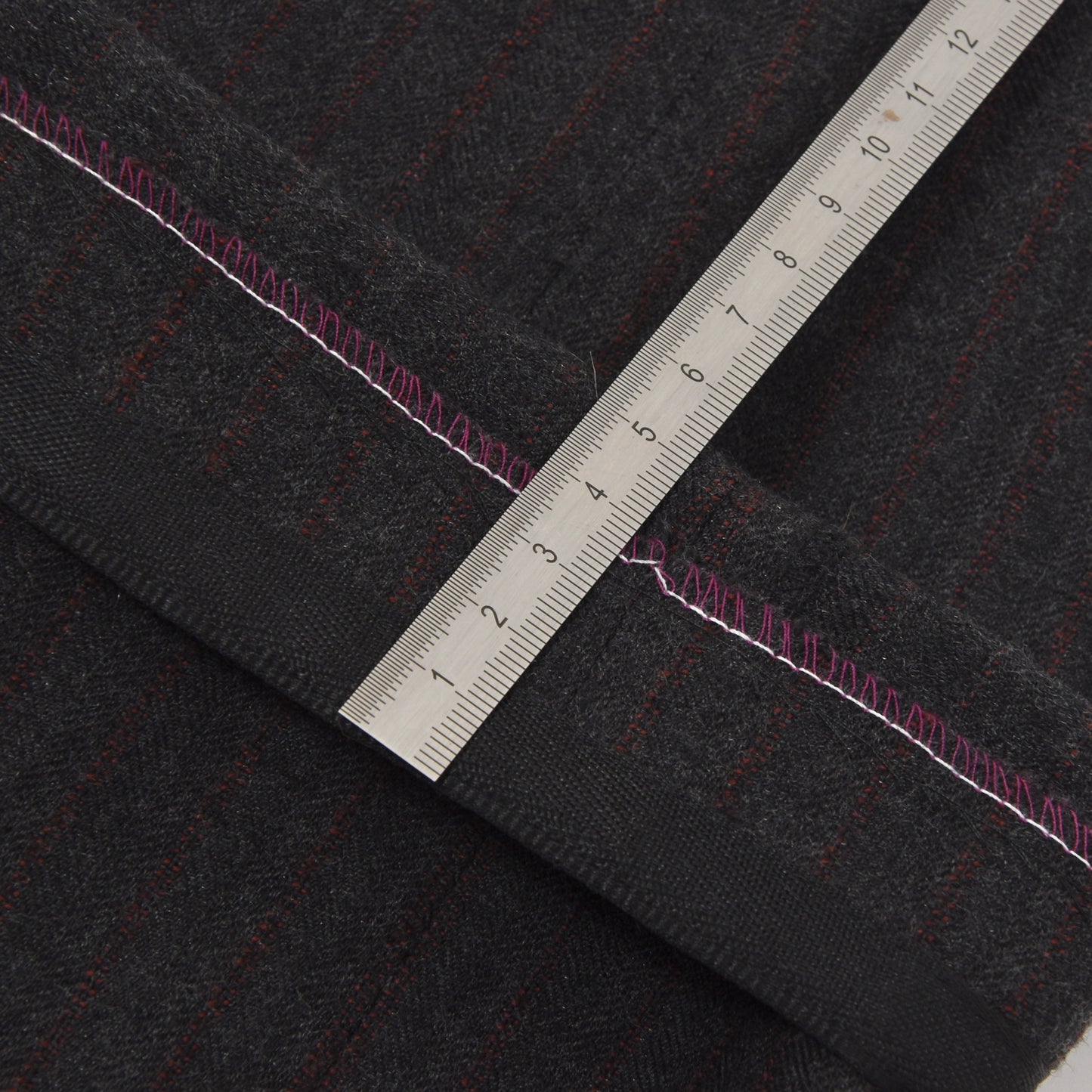 Pilatus Wool Flannel Suit Size 46 Slim - Charcoal