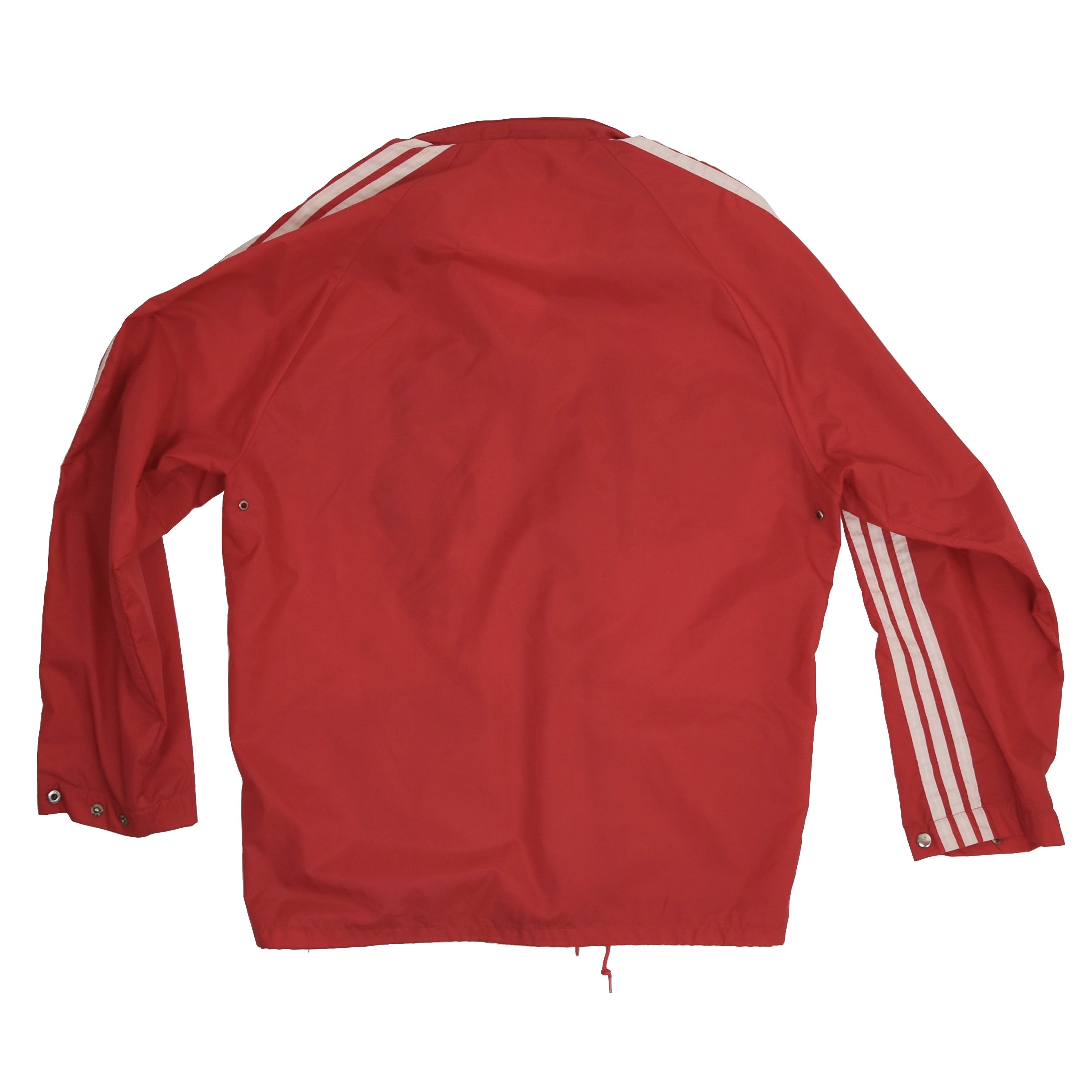 Vintage '70s-'80s Adidas Nylon Rain Jacket Size S 44-46 - Red