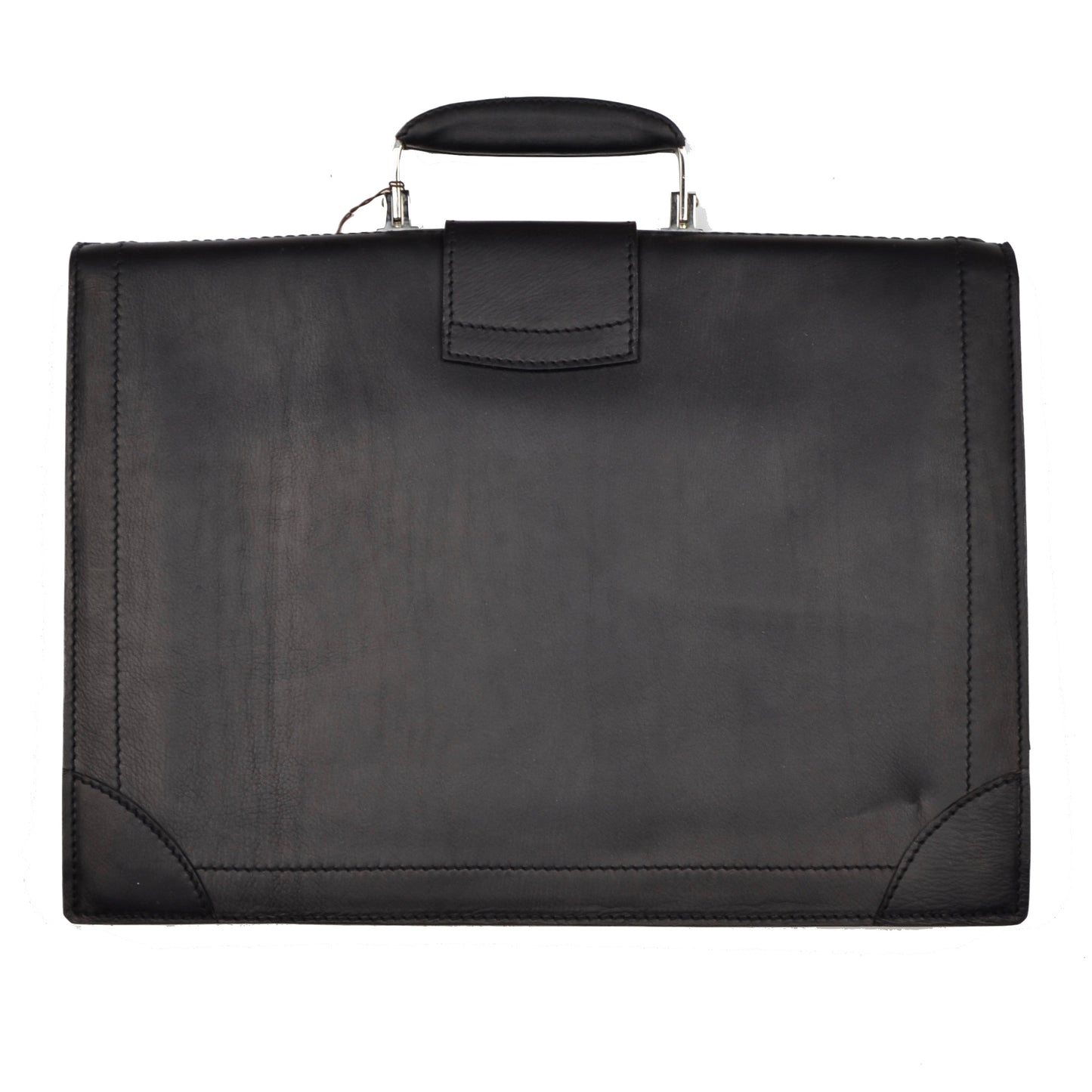 Seeger Germany Oiled Leather Briefcase - Black