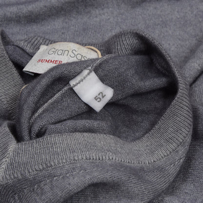 Gran Sasso 100 % Sommerkaschmirpullover Größe 52 - Grau