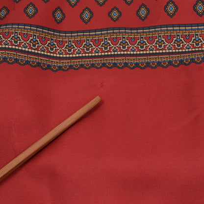 Klassischer Schal aus Wolle/Seide - Rot