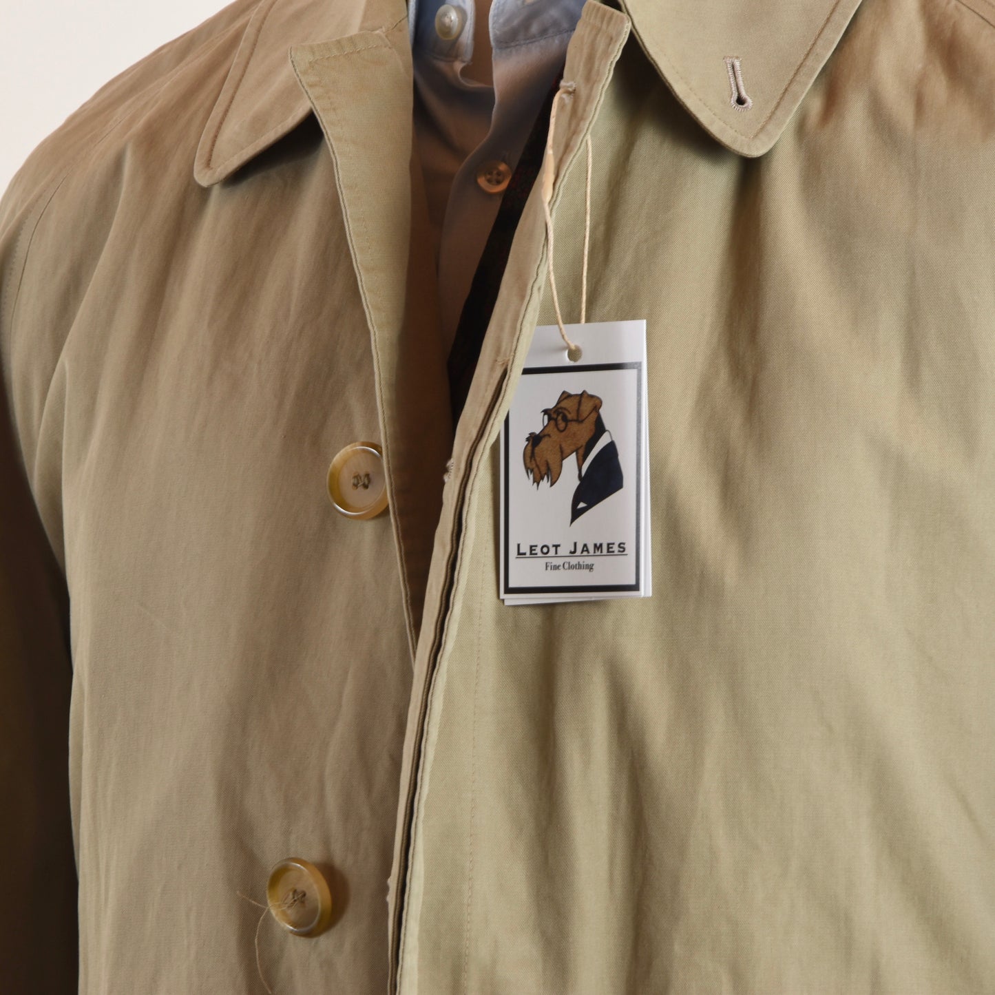 Vintage Burberys Mac Trench + Wollfutter Größe 50 - Tan/Beige