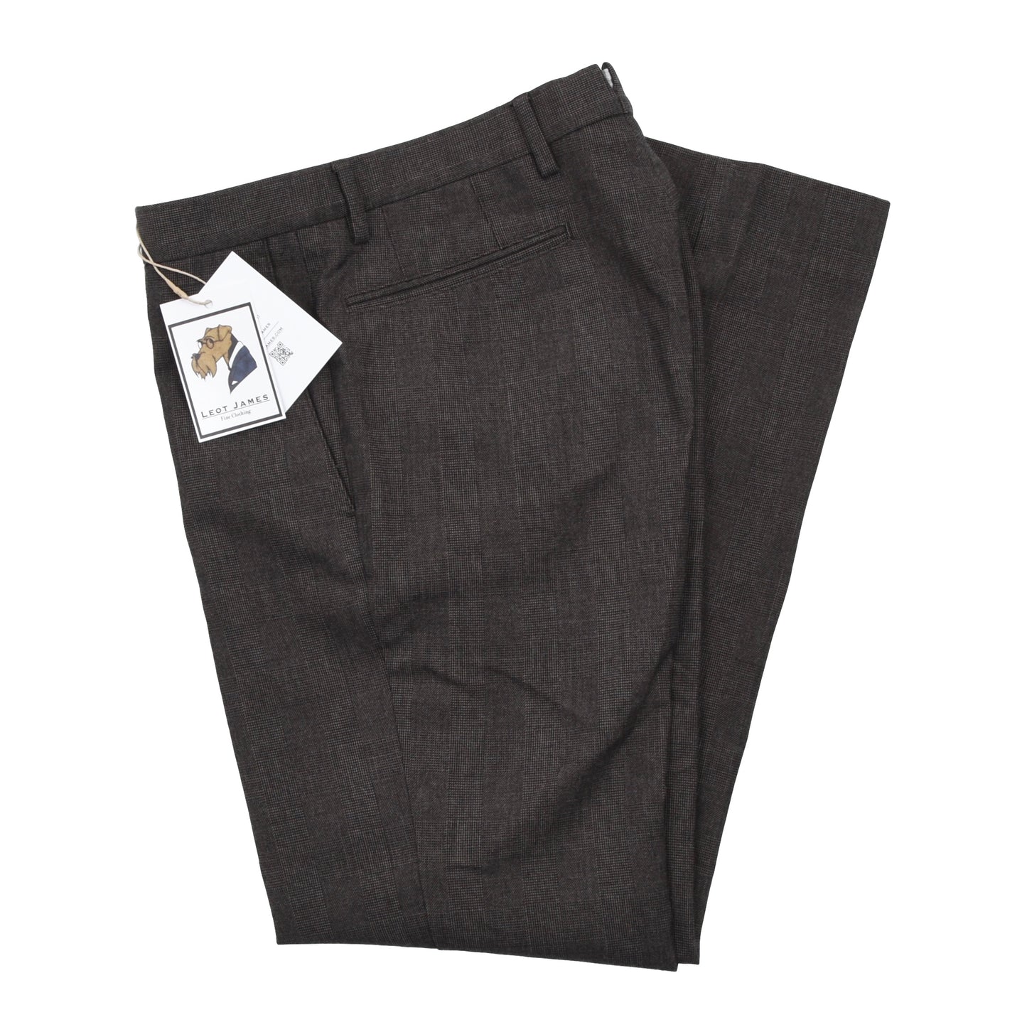 Incotex Wool/COtton Pants Size 46 - Prince of Wales