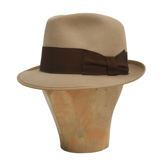 Panizza Royal Trilby Hat Size 56 - Fawn