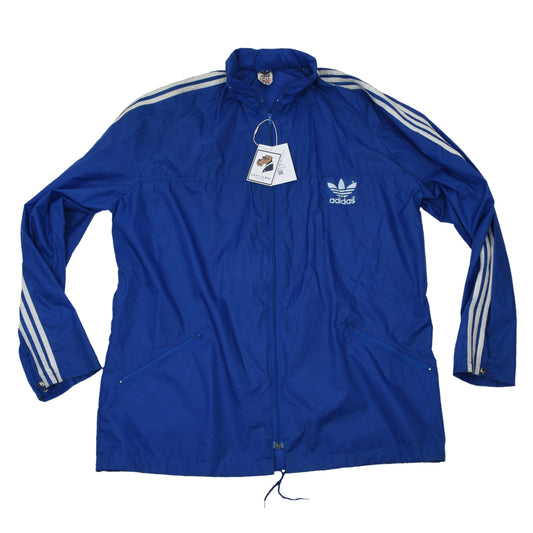 Vintage Adidas Nylon Rain Jacket Size D60 - Blue
