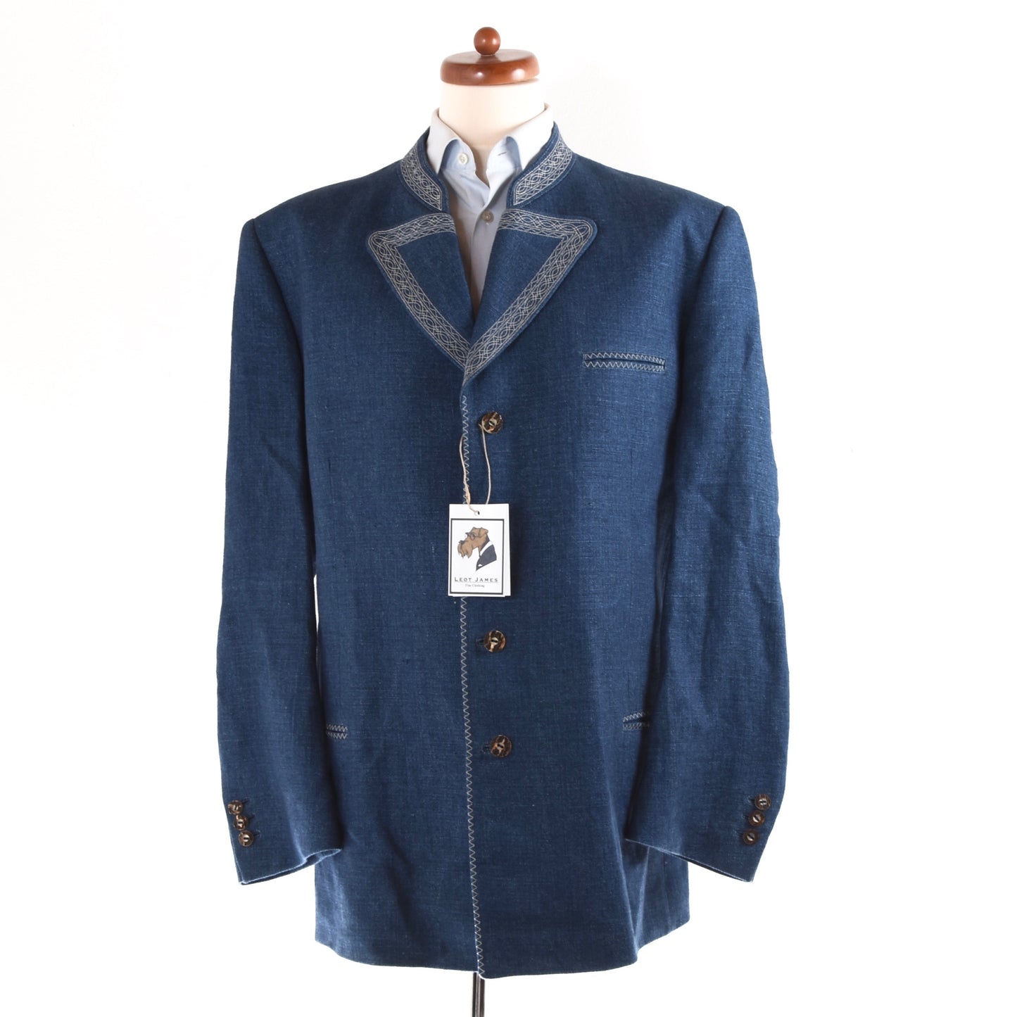 Gössl Linen Janker/Jacket Size 60 - Blue
