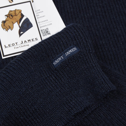 Saint James Bourboule Wool Sweater Size 56 - Navy Blue