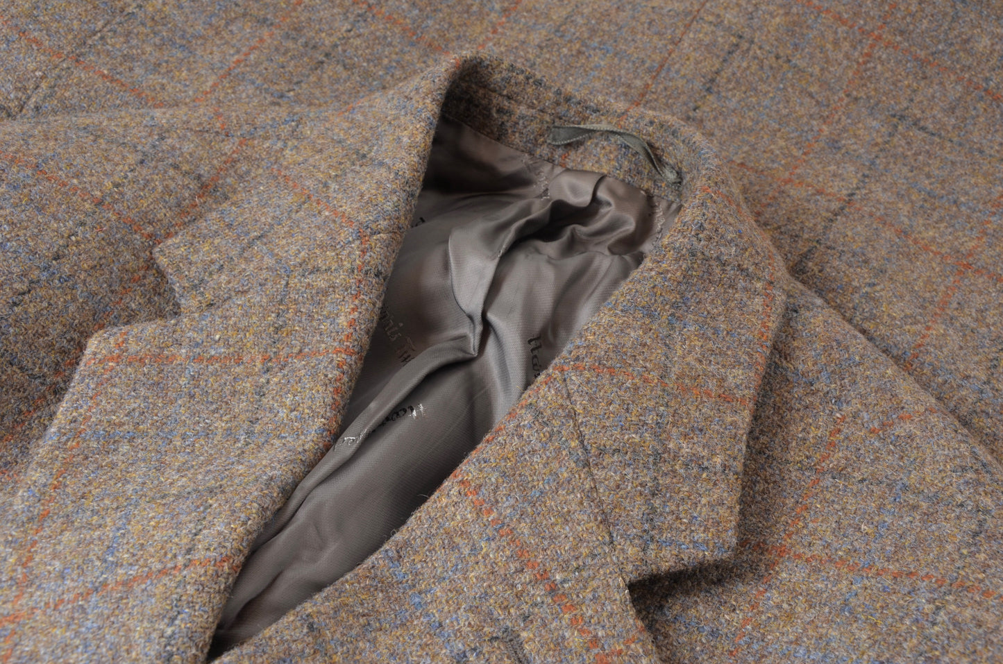 Harris Tweed Walbusch Wolljacke Größe 52 - Grau
