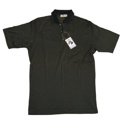 2x Ermenegildo Zegna Polo Shirts - Green/Black