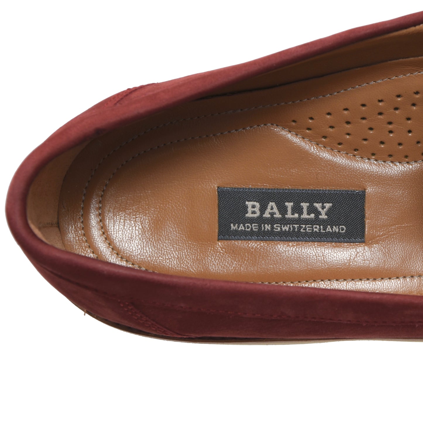 NOS Bally Suede Loafers Size 9E - Red