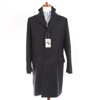 Castle Club x Facis Wool Overcoat Size 50 - Grey/Charcoal