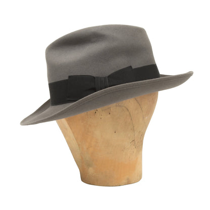 Hermann Mauerer Felt Hat 6.6cm Brim Size 57 - Grey