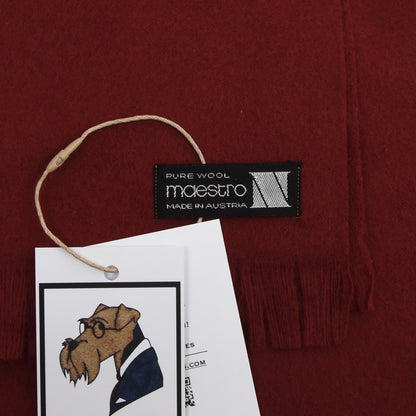 NOS Classic Maestro Wool Scarf - Red